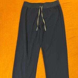 Figs Women’s High Waisted Livingston Scrub Pants Size XL Navy Blue